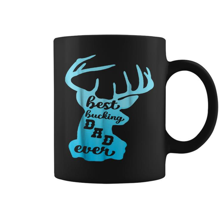 Best Bucking Dad Ever Papa Father Deer Silhouette Gift For Mens Coffee Mug
