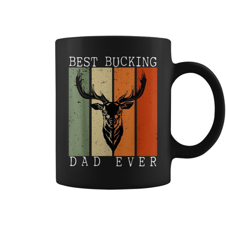Best Bucking Dad Ever Vintage Deer Hunting Lover Hunters Coffee Mug