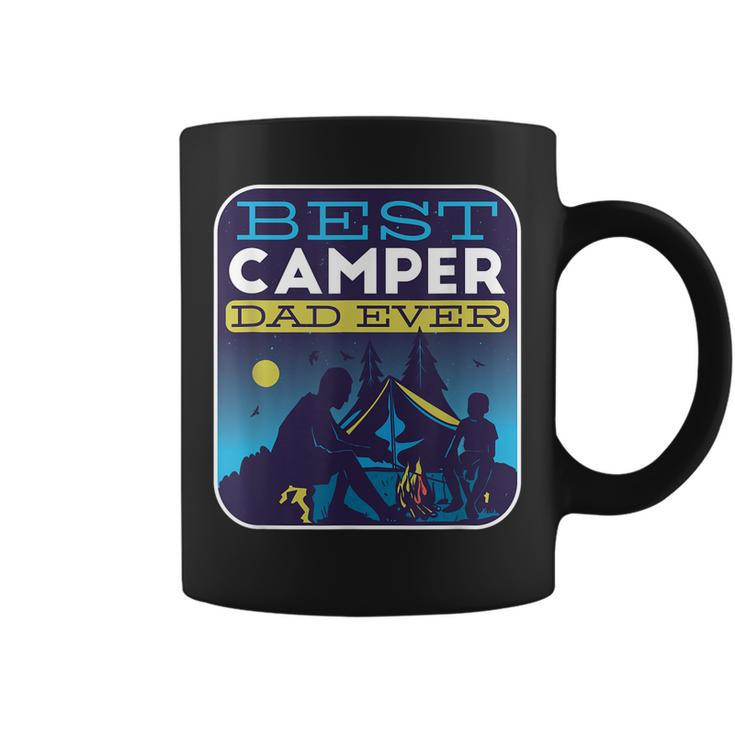 Best Camper Dad Ever Fathersday Summer Camp Funny Camping Gift For Mens Coffee Mug