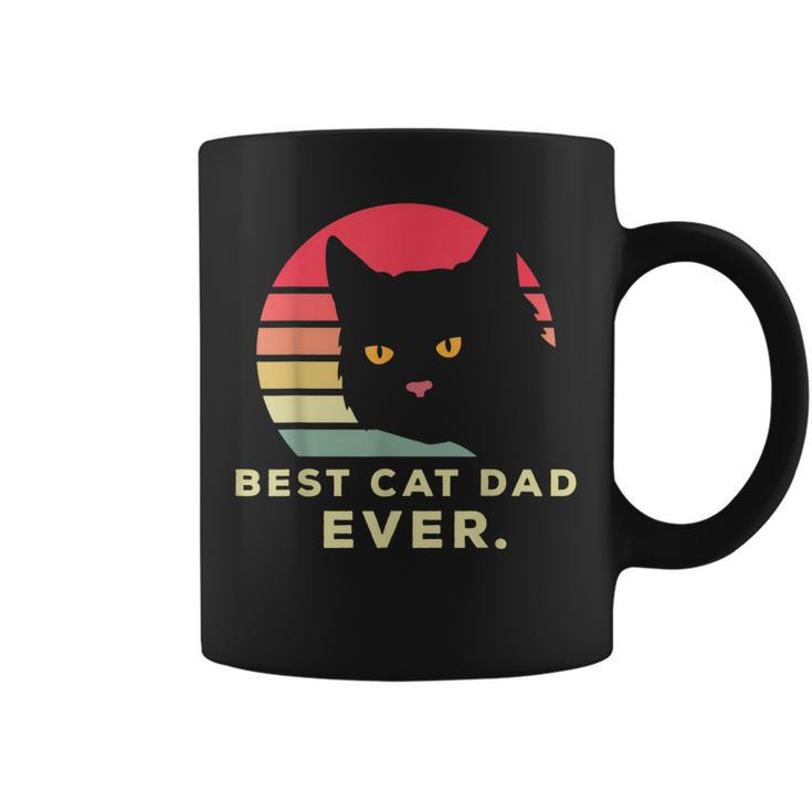 Best Cat Dad Ever Funny Cat Enthusiast Animal Lover Father Gift For Mens Coffee Mug