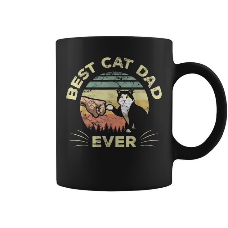 Best Cat Dad Ever Kitten Fist Bump Cute Pet Owner Father Gift For Mens Coffee Mug