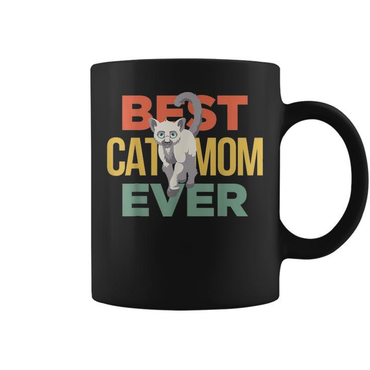 Best Cat Mom Ever  Funny Cat Momy Gift  1398 Coffee Mug