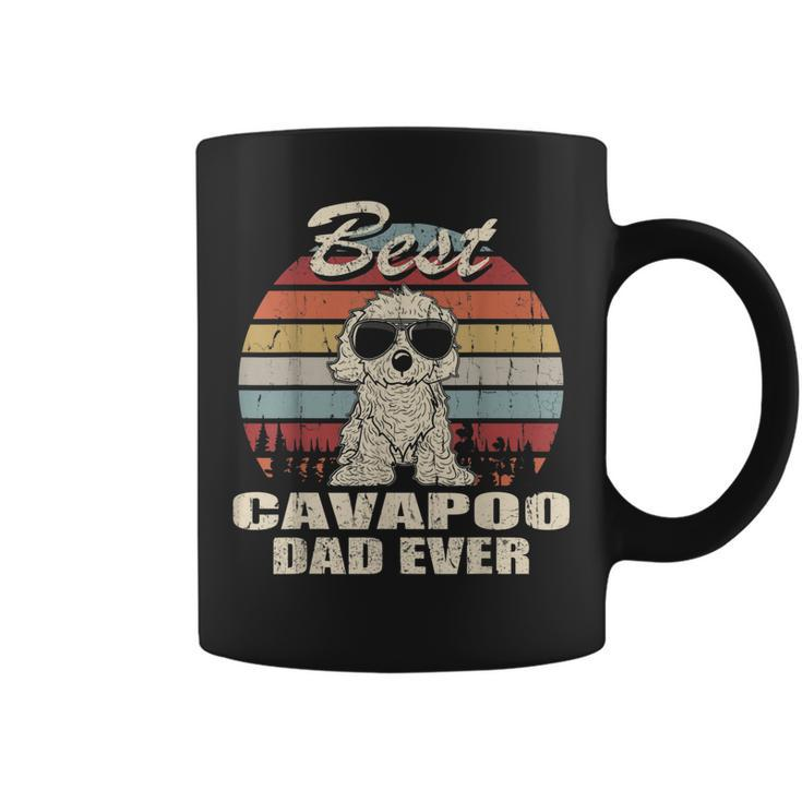 Best Cavapoo Dad Ever Vintage Retro Dog Dad  Coffee Mug