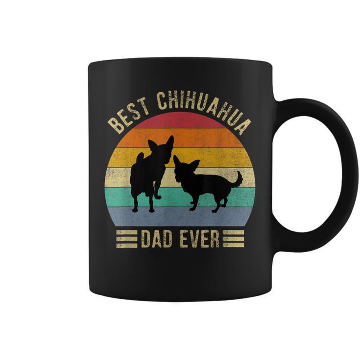 Best Chihuahua Dad Ever Retro Vintage Dog Lover  Coffee Mug