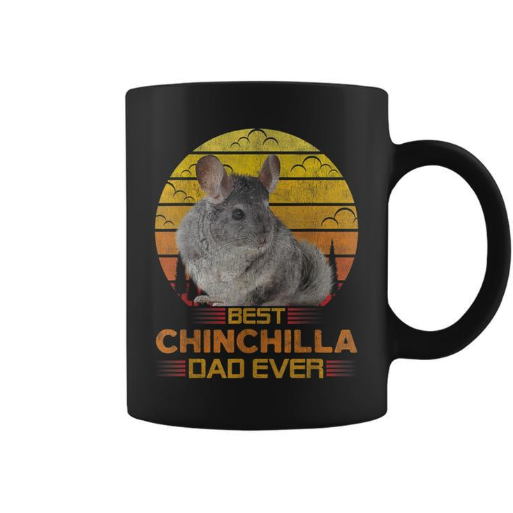 Best Chinchilla Dad Ever Cute Retro Vintage Animal Lover  Coffee Mug