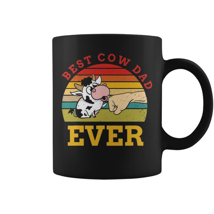 Best Cow Dad Ever Funny Cow Farmer Design Coffee Mug