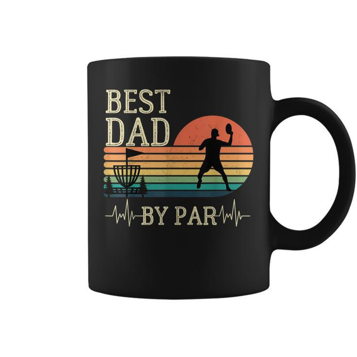 Best Dad By Par Vintage Disc Golf Fathers Day Gift For Mens Coffee Mug