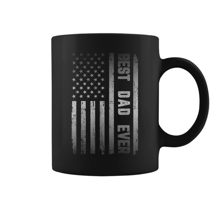 Best Dad Ever American Us Flag Fathers Day  Coffee Mug