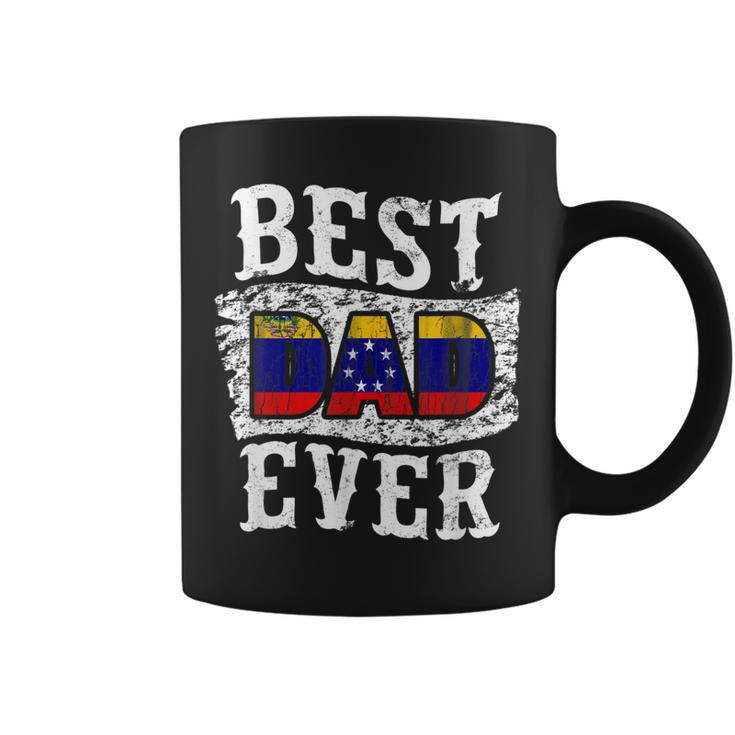 Best Dad Ever Fathers Day  Venezuela Flag Gift For Mens Coffee Mug