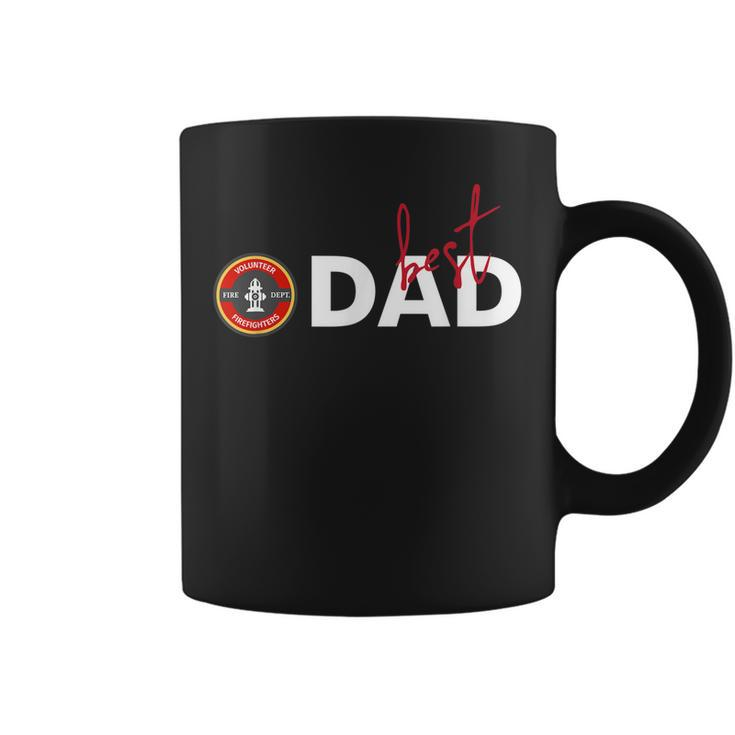 Best Dad Fire Fighter Volunr Father Days  Coffee Mug