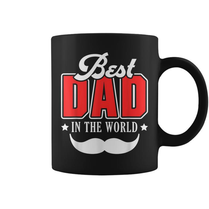 Best Dad In The World Papa Father Daddy Stepdad Poppa Family Gift For Mens Coffee Mug