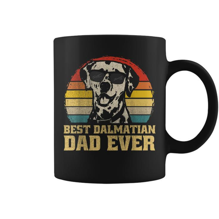 Best Dalmatian Dog Dad Father Papa Puppy Funny Retro Gift Coffee Mug