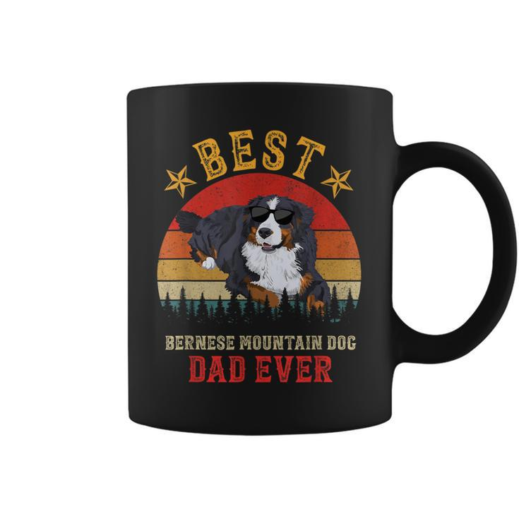 Best Dog Bernese Mountain Dad Ever Men Vintage Berner Dad  Coffee Mug