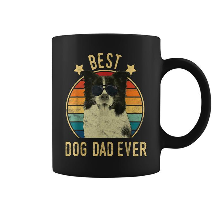 Best Dog Dad Ever Border Collie Fathers Day Gift Gift For Mens Coffee Mug