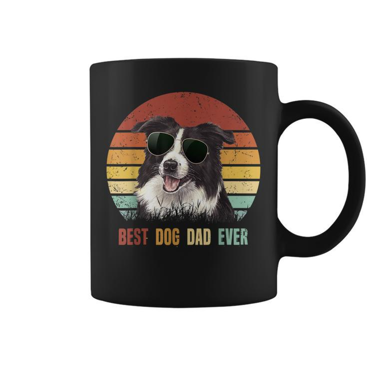 Best Dog Dad Ever Border Collie  Fathers Day Gifts Gift For Mens Coffee Mug