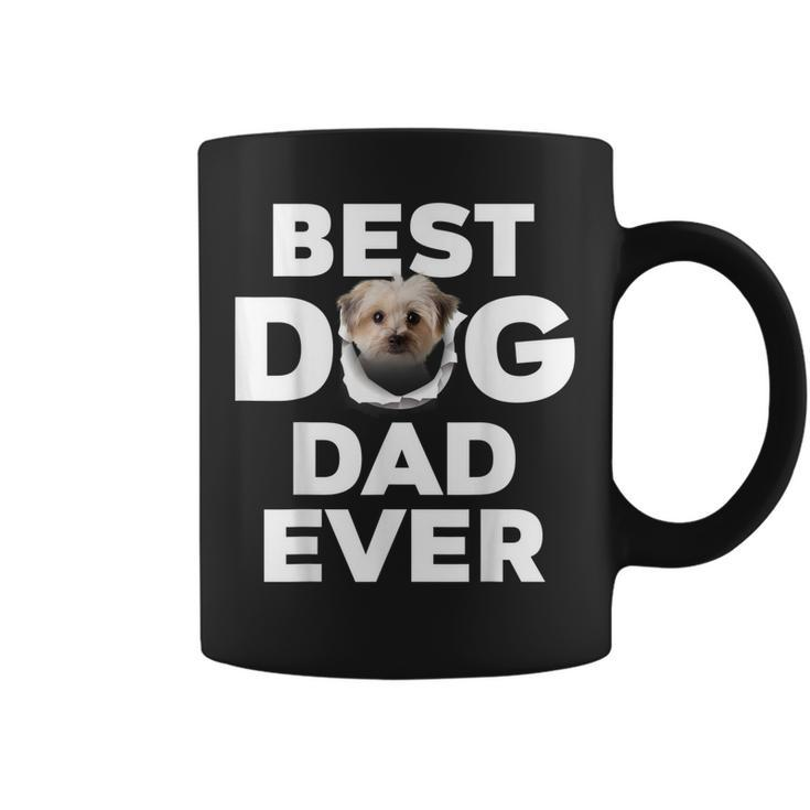 Best Dog Dad Ever Morkie Lovers Coffee Mug