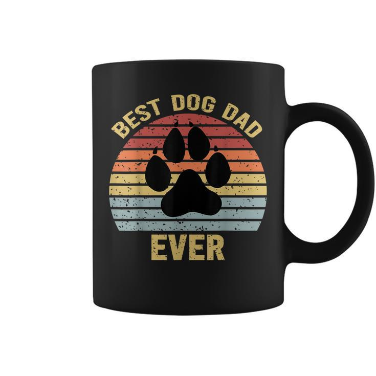 Best Dog Dad Ever Retro Funny Fathers Day Gift  Coffee Mug