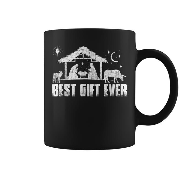 Best Ever Jesus Nativity Scene Christian Faith Christmas Coffee Mug