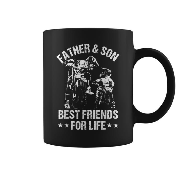 Best Friends For Life Father Son Dirt Bike Fathers Day Dad Coffee Mug