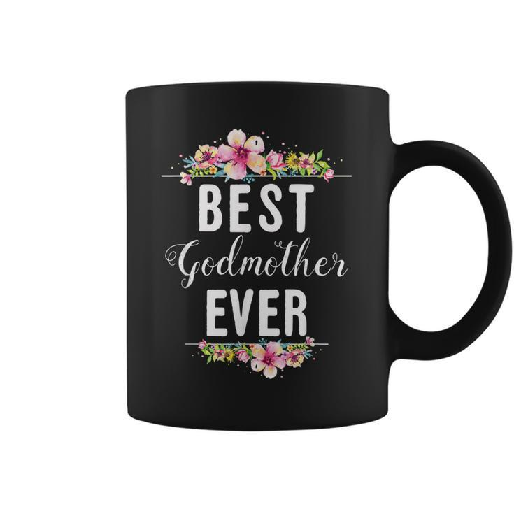 Best Godmother Ever Floral Design Family Matching Gift Coffee Mug