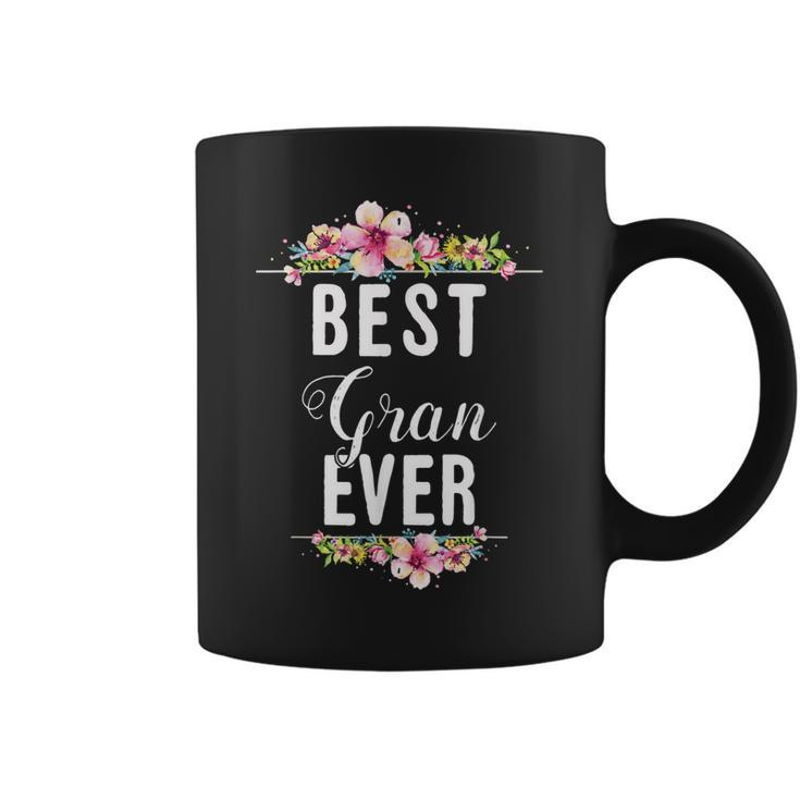 Best Gran Ever Floral Design Family Matching Gift Coffee Mug