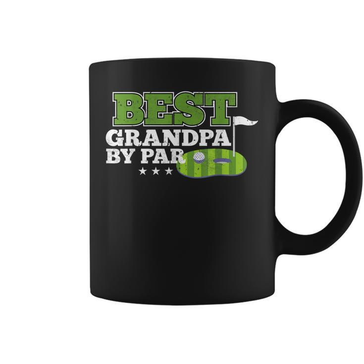 Best Grandpa By Par Fathers Day Golf Sports Lover Grandpa Coffee Mug