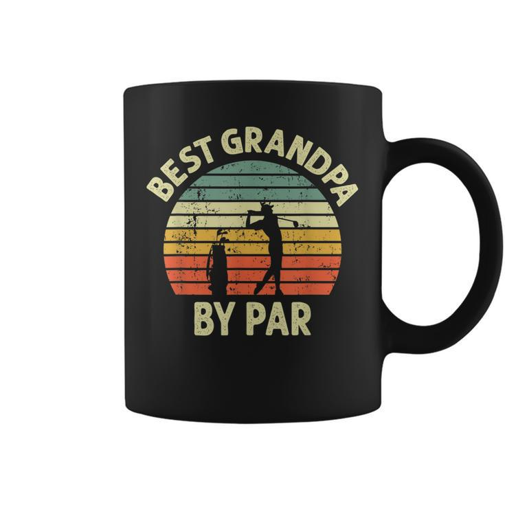 Best Grandpa By Par Golf Golfer Golfing Grandfather Design Gift For Mens Coffee Mug