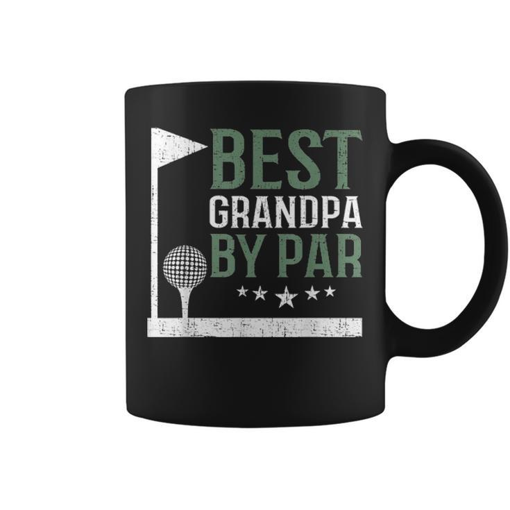 Best Grandpa By Par Golf Lover Fathers Day Funny Dad Gift V2 Coffee Mug