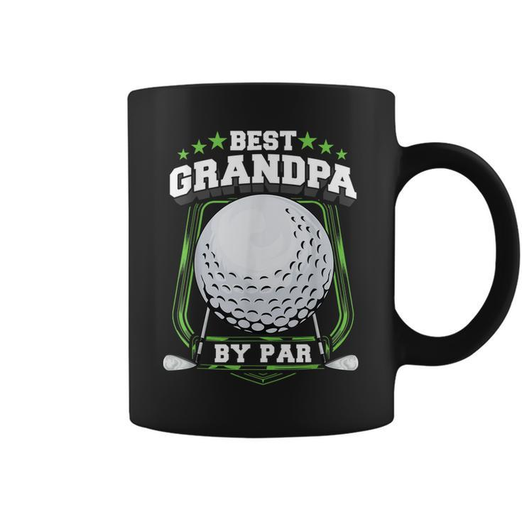 Best Grandpa By Par Golf Papa Grandfather Pop Dad Golf Gift Gift For Mens Coffee Mug