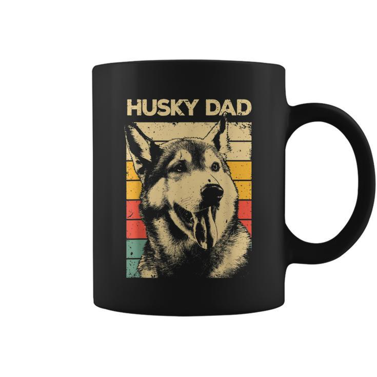 Best Husky Design For Dad Men Siberian Husky Pet Dog Lovers Coffee Mug