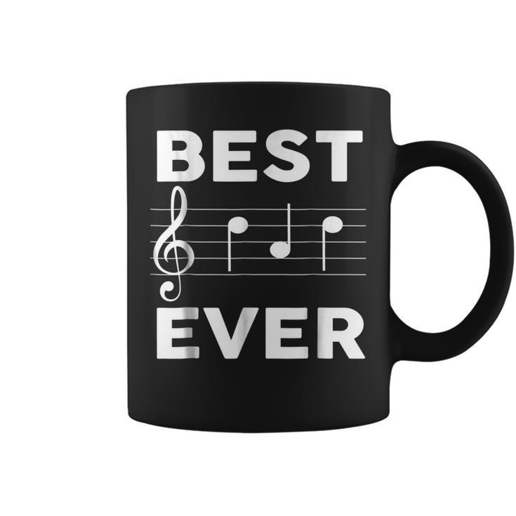 Best Music Dad Ever Musician Piano Guitar Player Gift Coffee Mug
