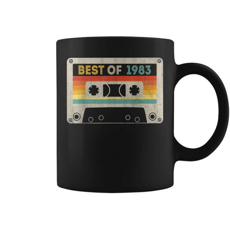 Best Of 1983 40Th Birthday Gifts Cassette Tape Vintage 1983  Coffee Mug