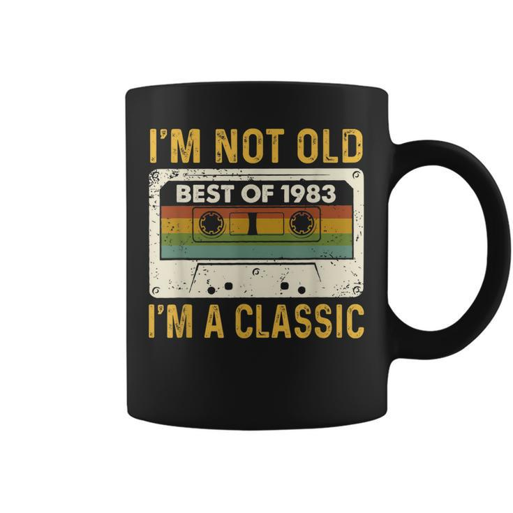Best Of 1983 40Th Birthday Gifts Cassette Tape Vintage  Coffee Mug