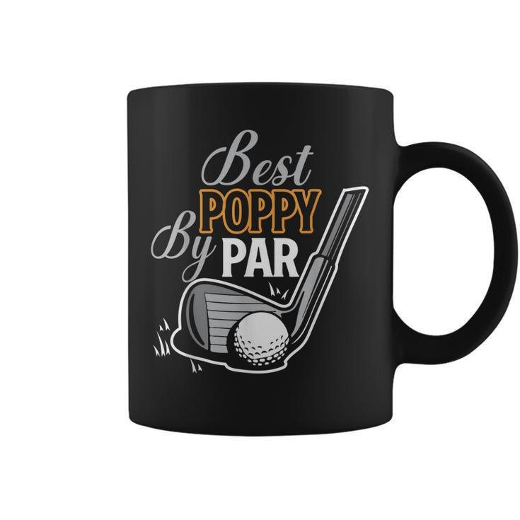 Best Poppy By Par Golfer Fathers Day Golfing Sports Dad Coffee Mug