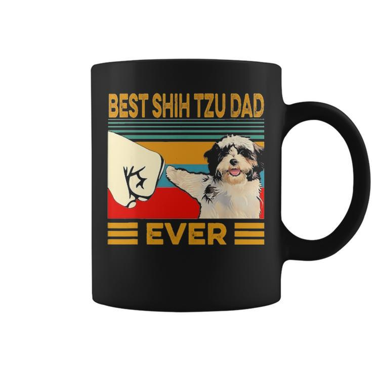 Best Shih Tzu Dad Ever Retro Vintage V2 Coffee Mug