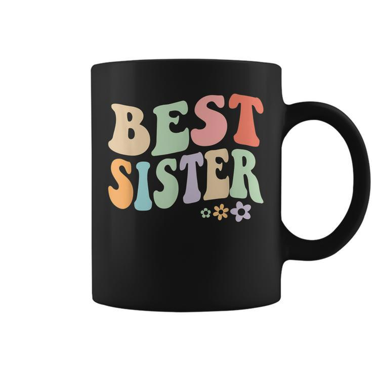 Best Sister Vintage Floral Design For Cool Sisters Coffee Mug