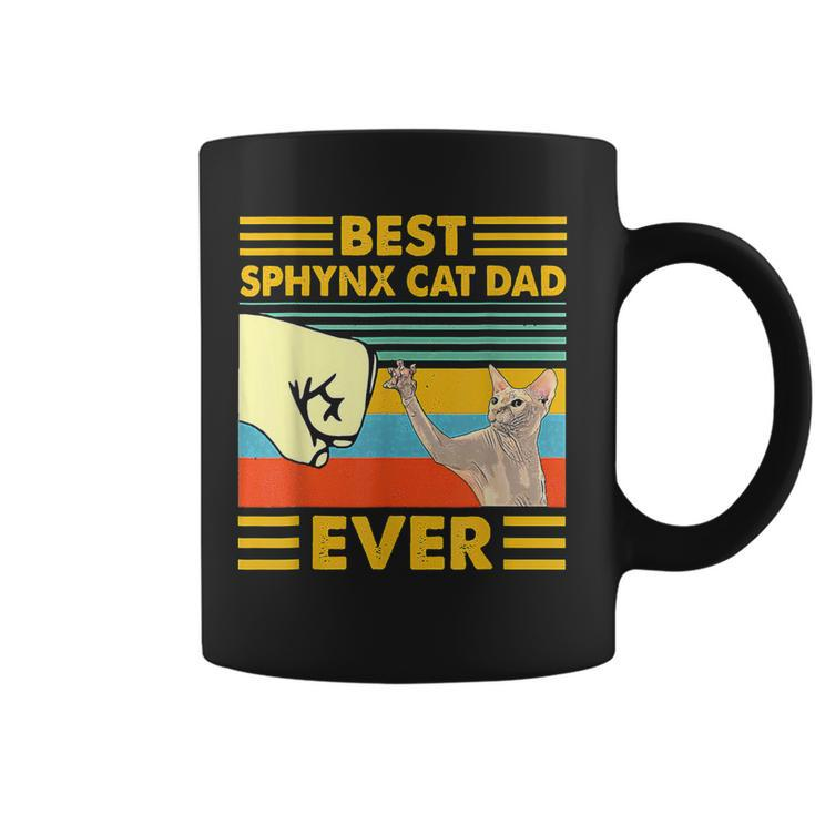 Best Sphynx Cat Dad Ever Retro Vintage Sunset Coffee Mug