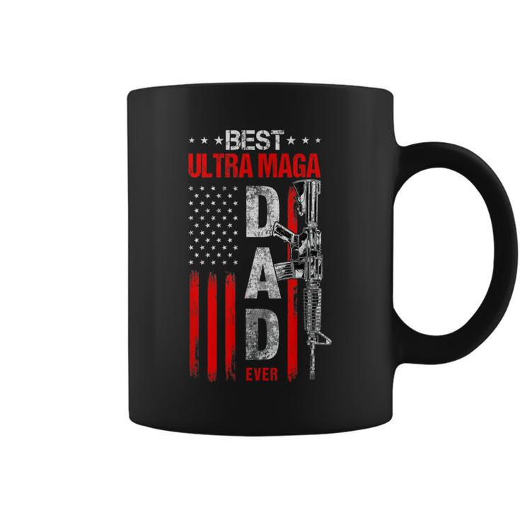 Best Ultra Maga Dad Ever Usa Flag Pro Gun 2Nd Admendmend Gift For Mens Coffee Mug