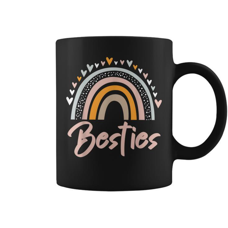 Besties Bff Heart Best Friends Bestie  Coffee Mug