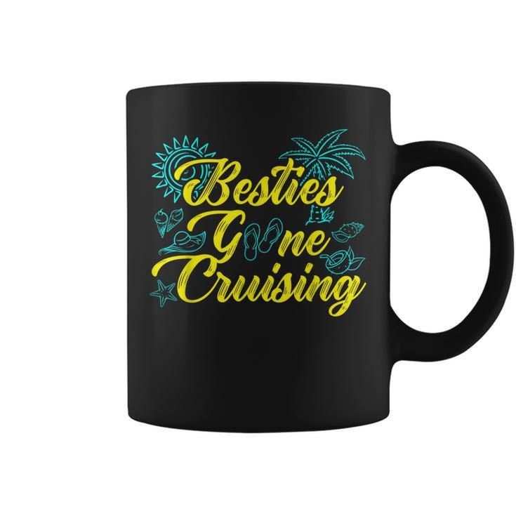 Besties Gone Cruise Matching Girls Trip Cruising Vacation  Coffee Mug