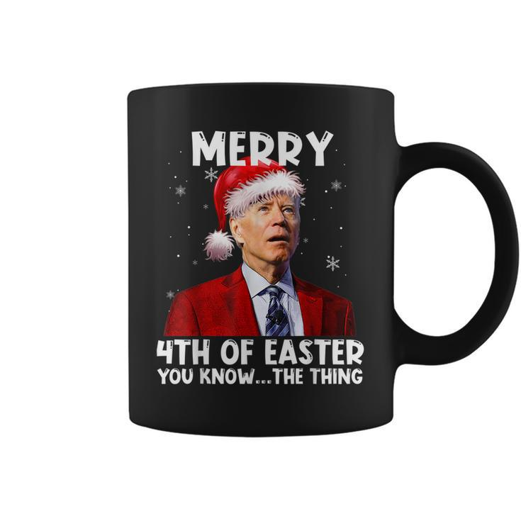 Biden Santa Christmas Merry 4Th Of Easter You Know The Thing  V2 Coffee Mug