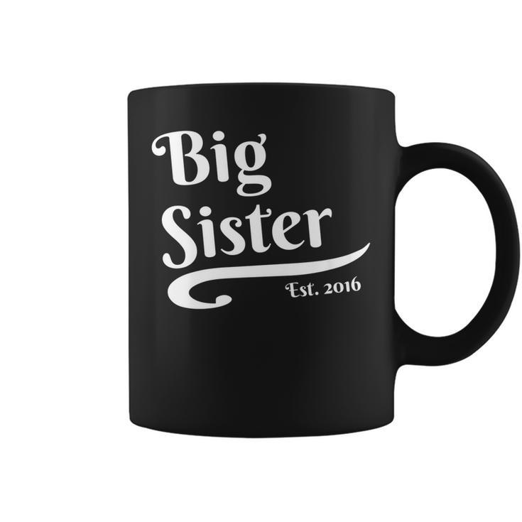 Big Sister Established 2016 Pregnancy Second Child Coffee Mug