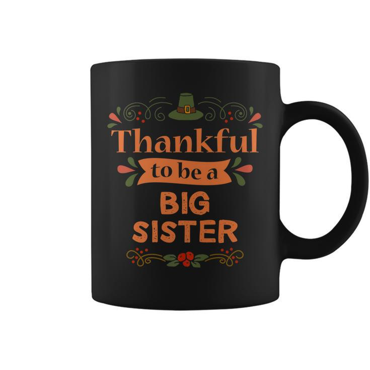 Big Sister Thanksgiving Pregnancy Announcement Coffee Mug