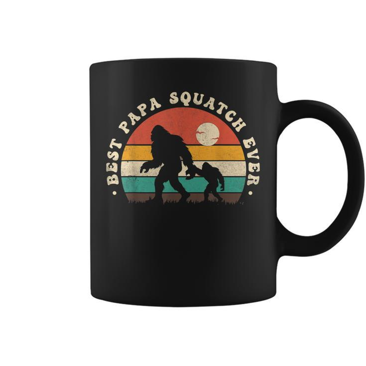 Bigfoot Dad Sasquatch Dad Best Papa Squatch Ever Fathers Day  Coffee Mug
