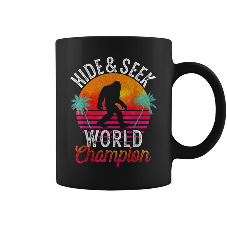 Bigfoot Hide And Seek World Champion Sasquatch Retro Vintage  Coffee Mug