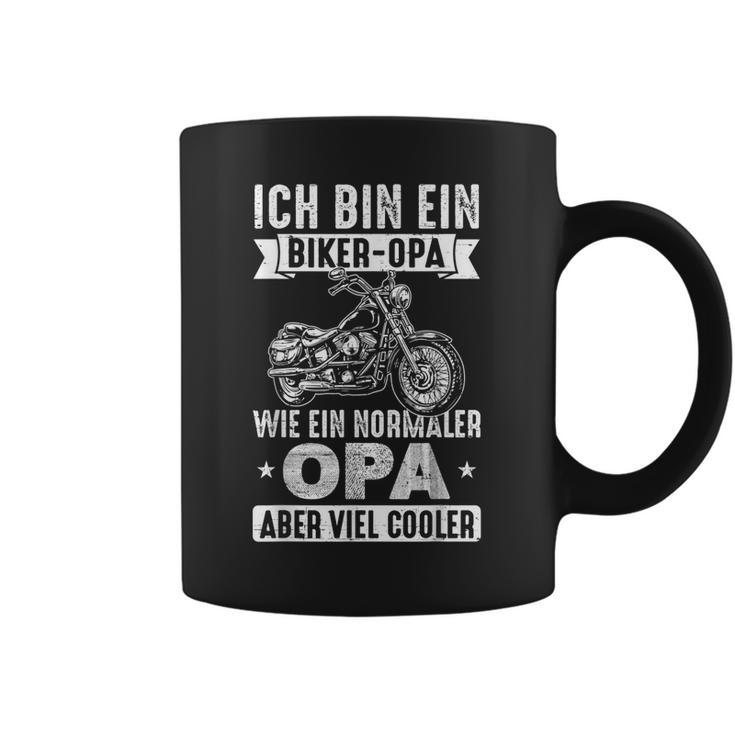 Biker-Opa Wie Normaler Opa Aber Viel Cooler Motorrad Tassen