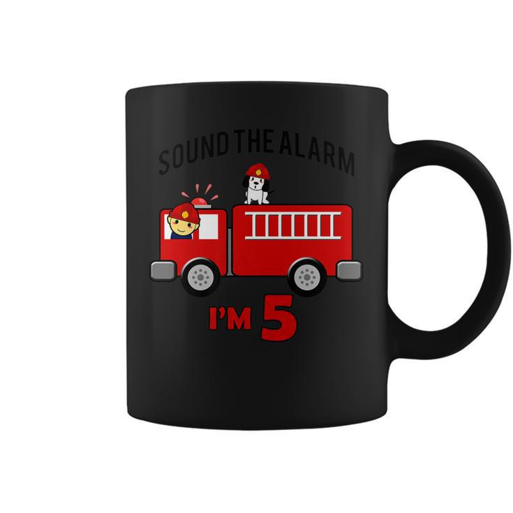 Birthday 5 Year Old Fire Fighter Truck | Firetruck    Coffee Mug