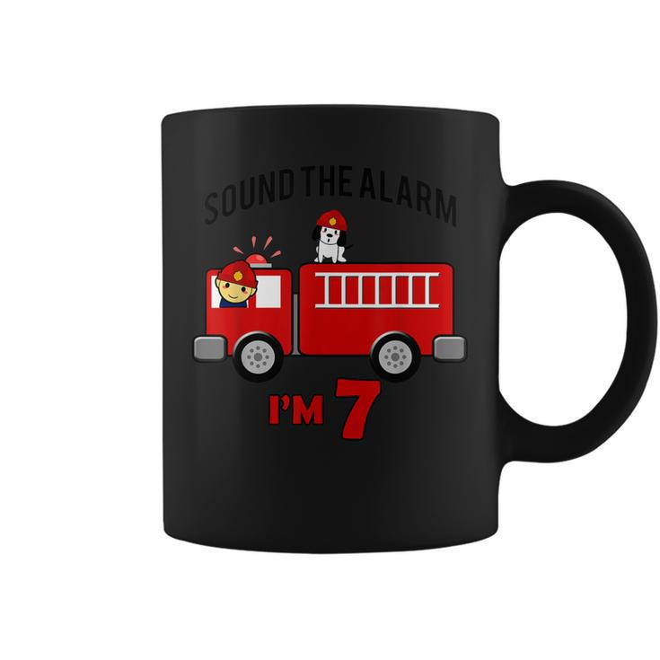 Birthday 7 Year Old Fire Fighter Truck | Firetruck   Coffee Mug