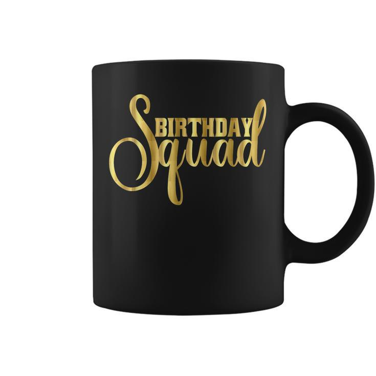 Birthday Squad Gift Girly Besties Crew Coffee Mug