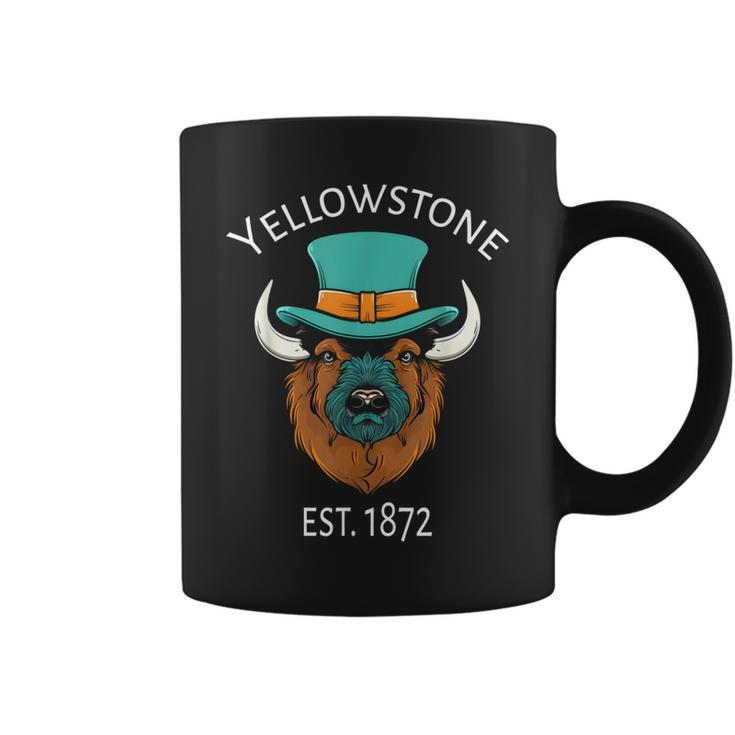 Bison Yellowstone National Park Established 1872 Coffee Mug